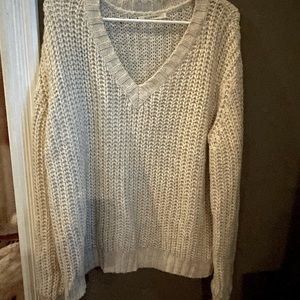 Cream Knitted Sweater